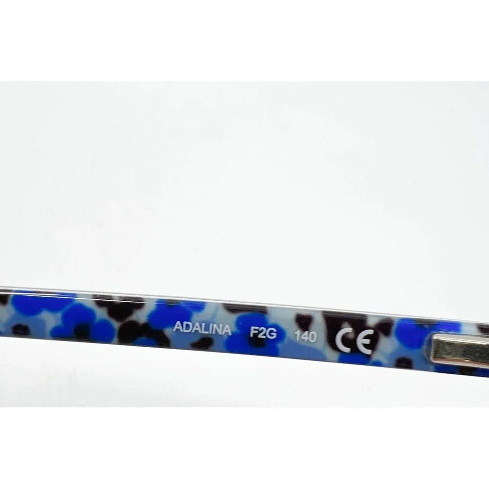 Kate Spade Eyeglasses Women Blue Adalina F2G Semi-Rimless Cat Eye 51-16-140